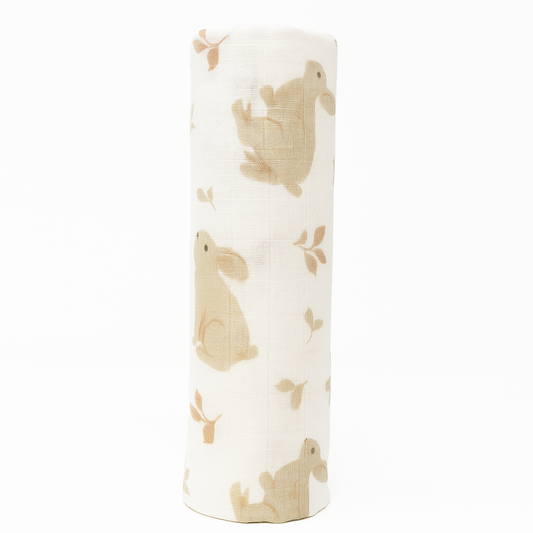 Ecolysium Essential Cotton Swaddles - Rabbits
