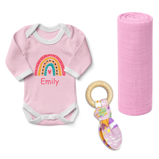Zeronto Newborn Girl Clothing Gift Box - Mountain Girl