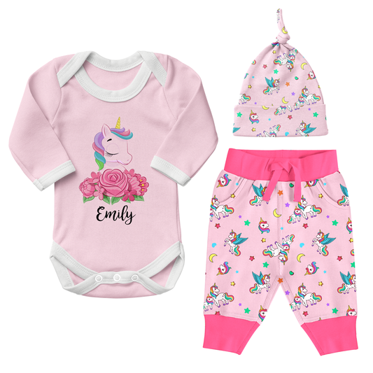 Zeronto Newborn Girl Clothing Gift Box - Little Unicorn