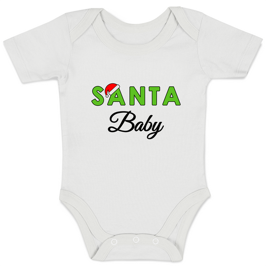 Endanzoo Christmas Organic Baby Bodysuit - Santa Baby