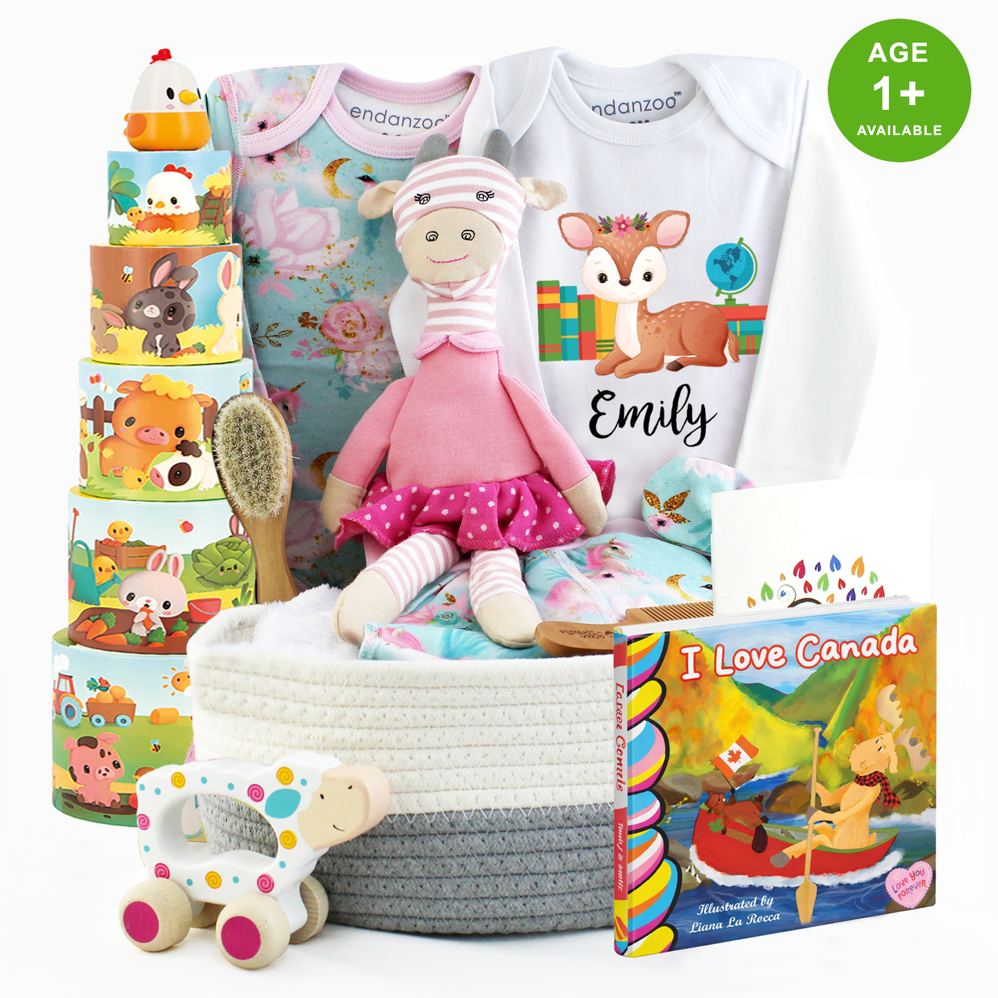 Zeronto Baby Girl Gift Basket - Little Scholar Girl