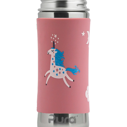 Pura 11oz Toddler Stainless Steel Bottle (Sippy /  Pink Unicorn)