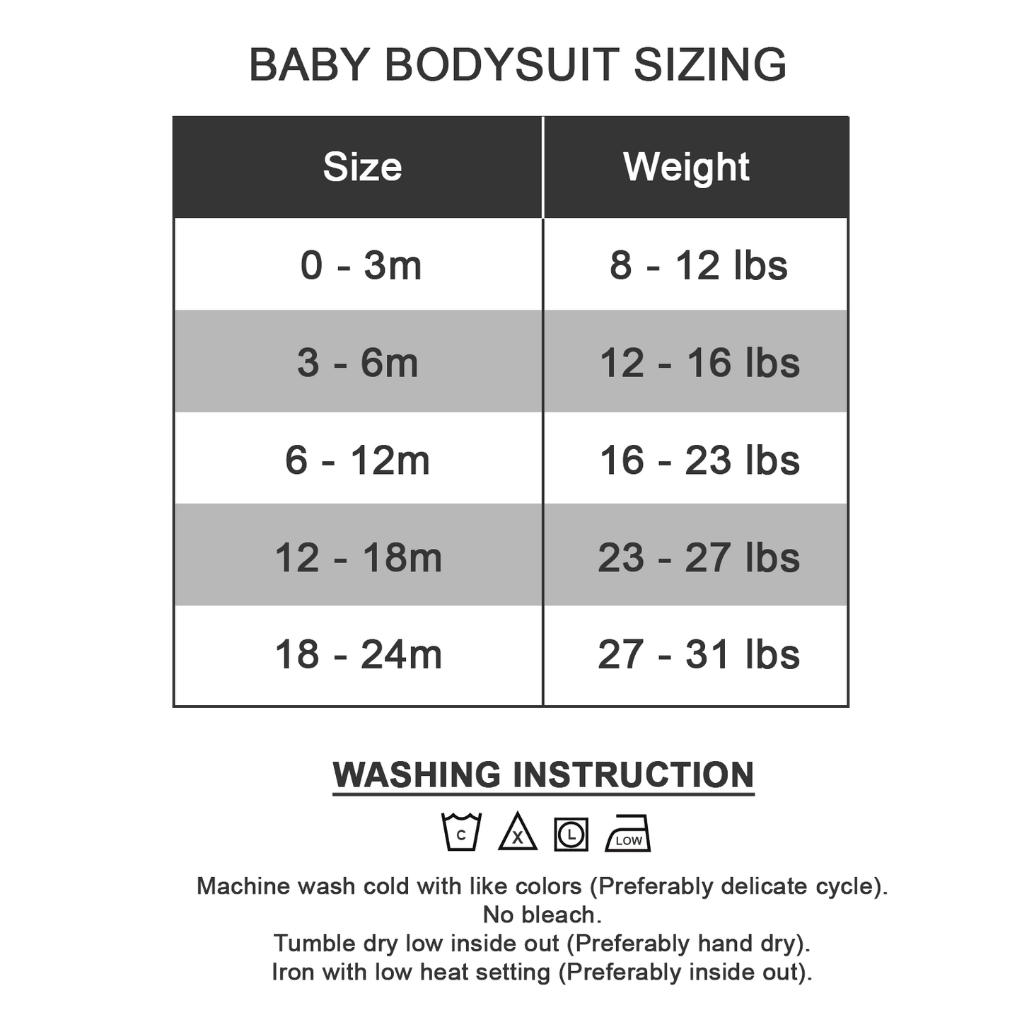 [Custom IMAGE] Endanzoo Organic Short Sleeves Baby Bodysuit I Front & Back