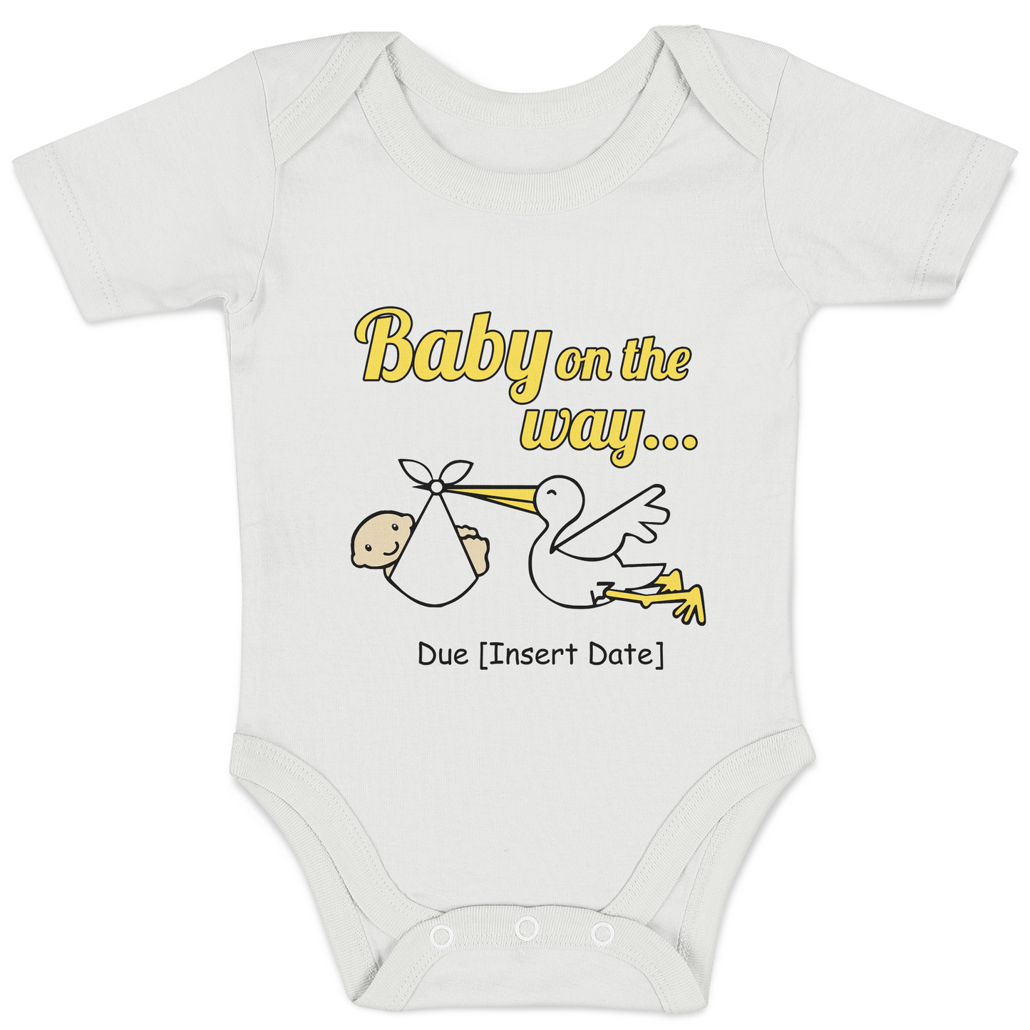 [Personalized] Endanzoo Pregnancy Announcement Baby Reveal Organic Baby Bodysuit - Baby on the way