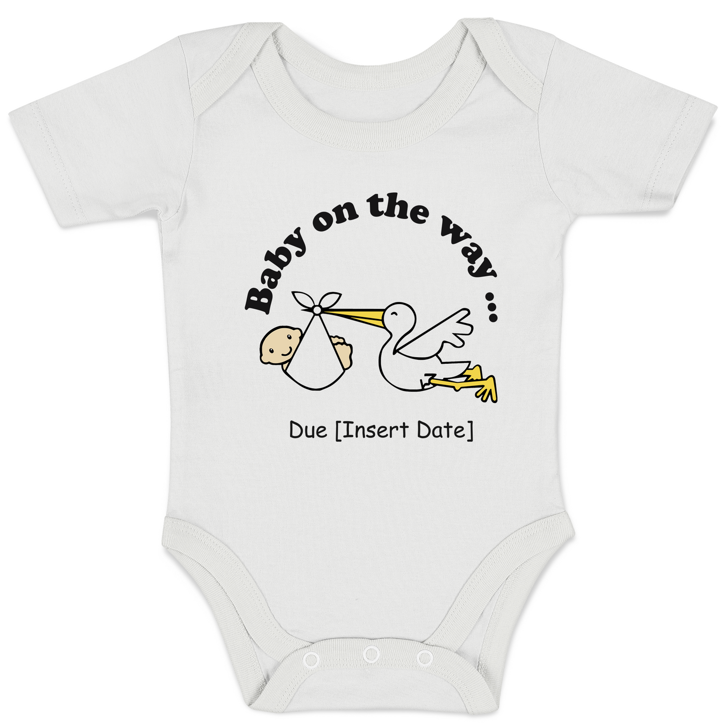 [Personalized] Endanzoo Pregnancy Announcement Baby Reveal Organic Baby Bodysuit - Baby on the way
