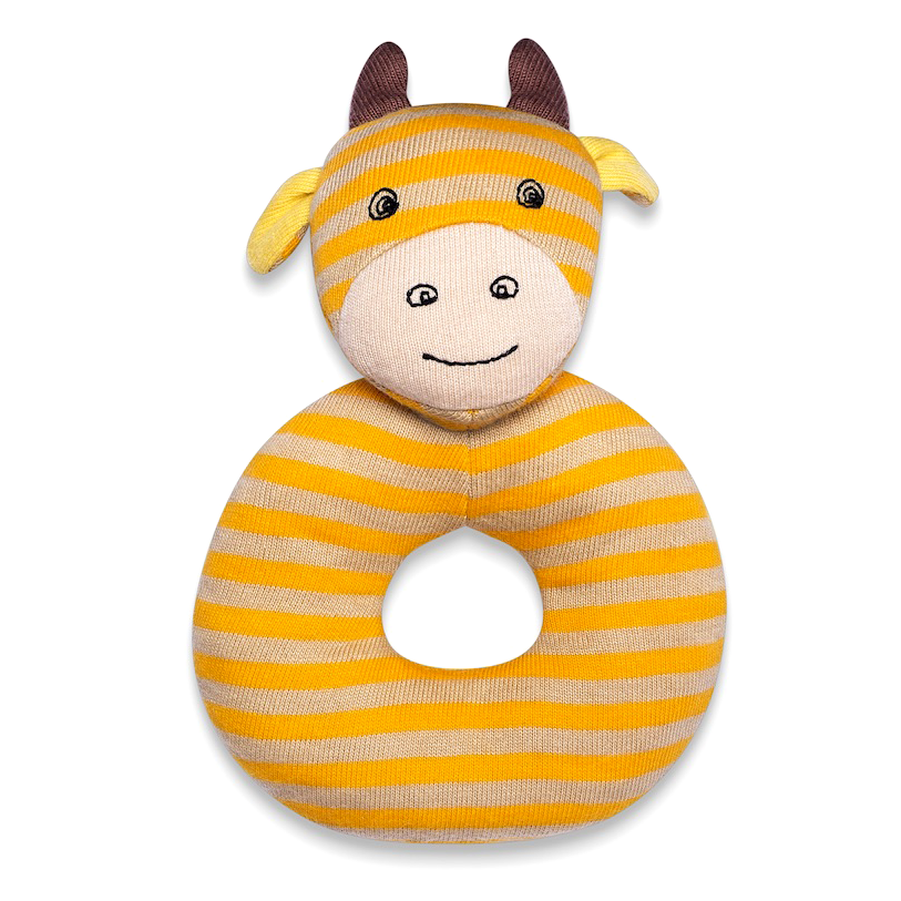 Organic Farm Buddies - George Giraffe Teething Rattle