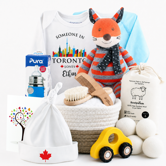Zeronto Baby Boy Gift Basket - Someone in Toronto Loves Baby Boy