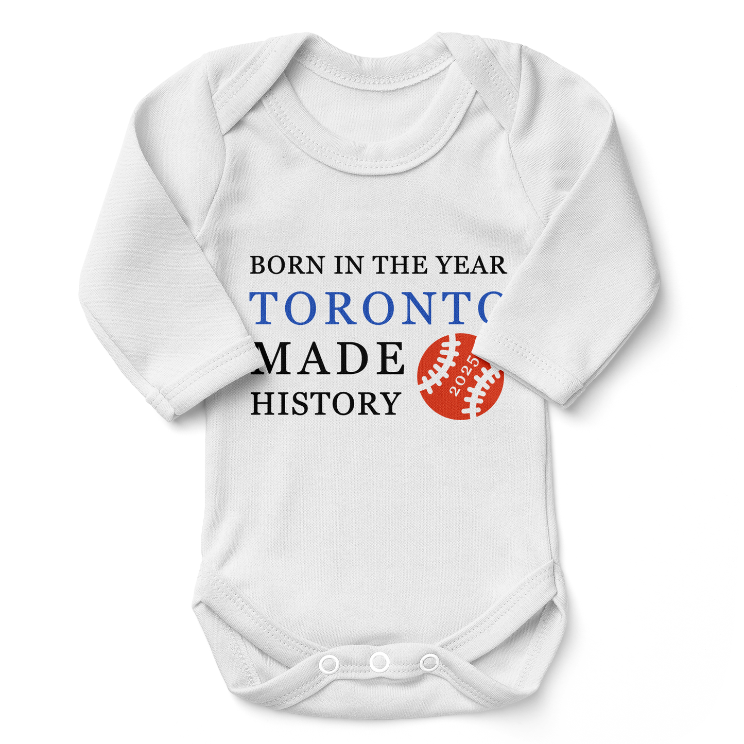 Endanzoo Organic Baby Bodysuit - Toronto Baseball History 2025