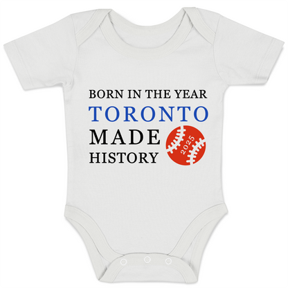 Endanzoo Organic Baby Bodysuit - Toronto Baseball History 2025