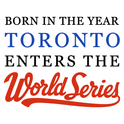 Endanzoo Organic Baby Bodysuit - Toronto Baseball World Series 2025