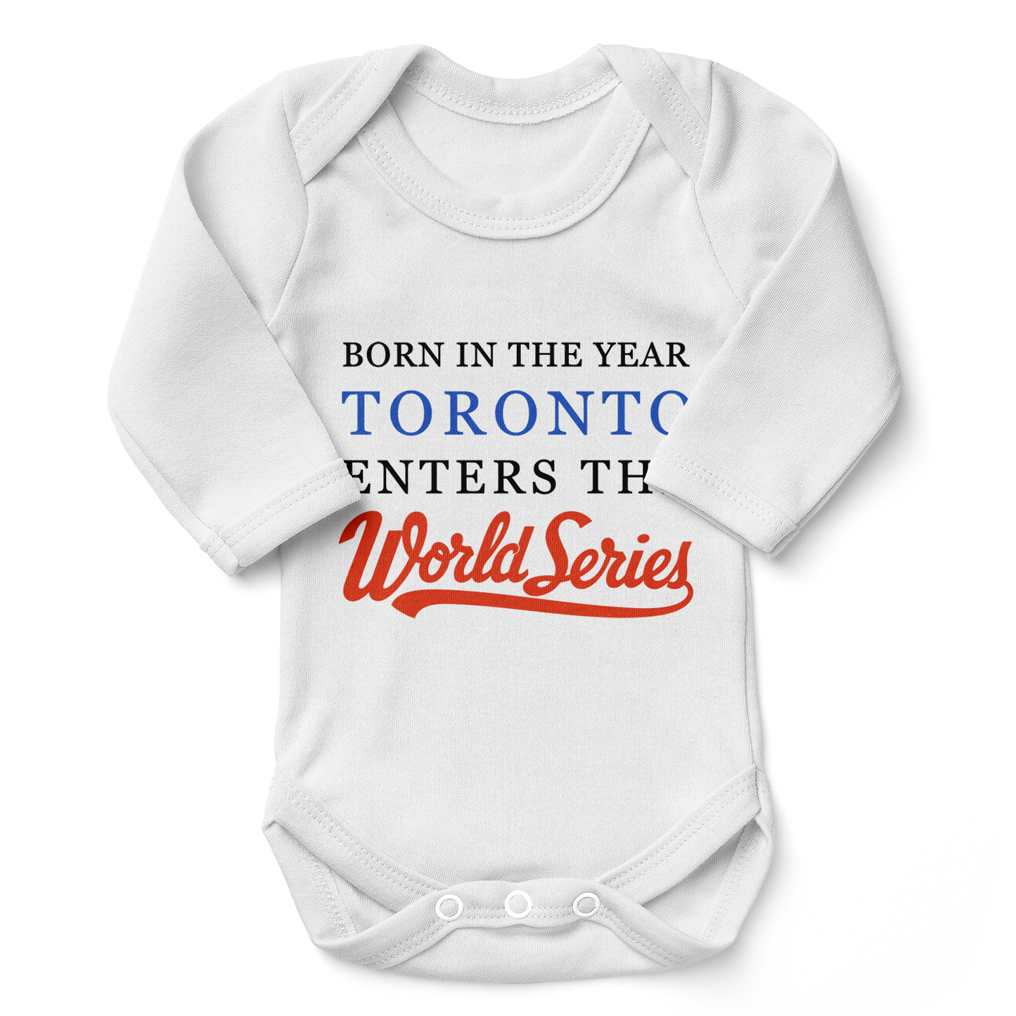Endanzoo Organic Baby Bodysuit - Toronto Baseball World Series 2025