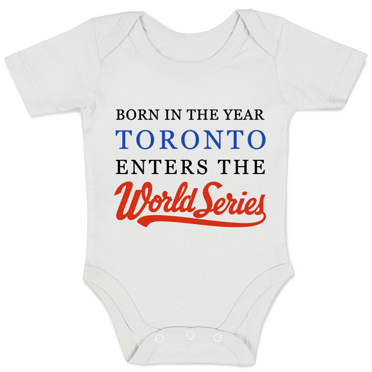 Endanzoo Organic Baby Bodysuit - Toronto Baseball World Series 2025