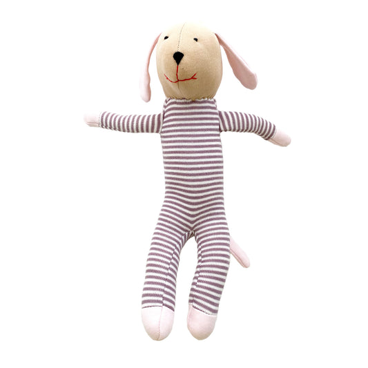 Under The Nile Organic Scrappy Dog (Maroon & White Stripe)