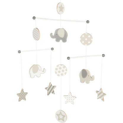 Goki Wooden Mobile - elephants and stars