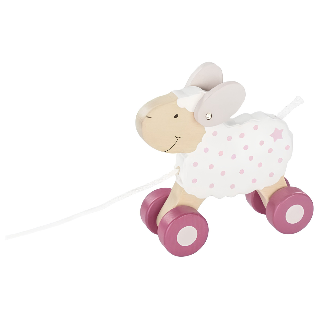 Goki Wooden Pull-along animal - Sheep Lifestyle Berry