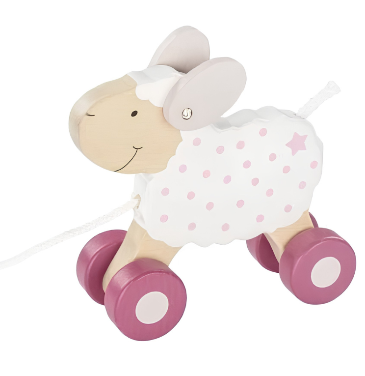 Goki Wooden Pull-along animal - Sheep Lifestyle Berry