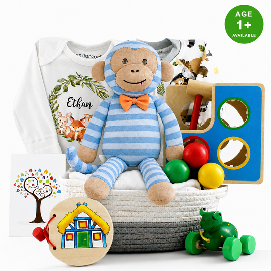 Zeronto Baby Gift Basket - Woodland Friends