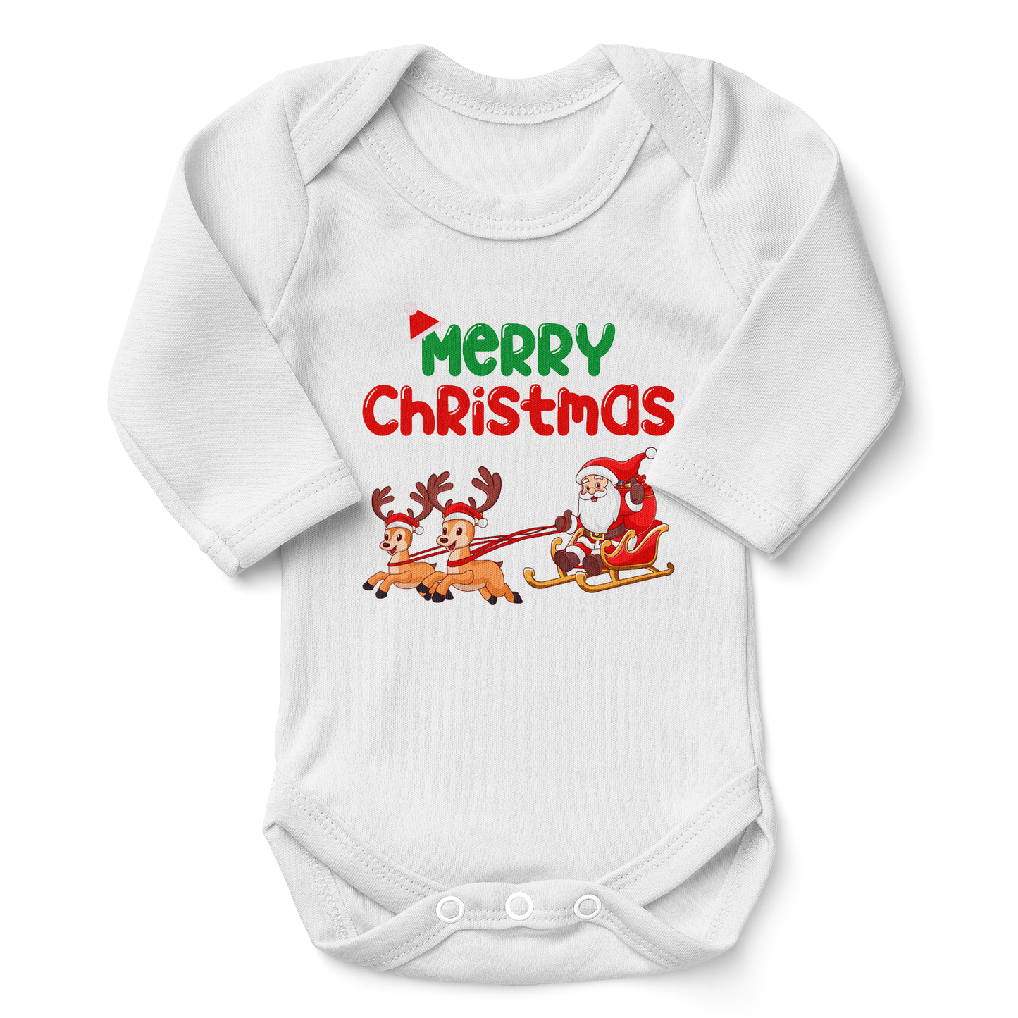 Endanzoo Christmas Organic Baby Bodysuit - Merry Christmas