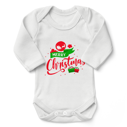 Endanzoo Christmas Organic Baby Bodysuit - Merry Xmas