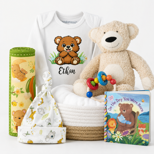 Zeronto Baby Gift Basket - I Can Bearly Wait