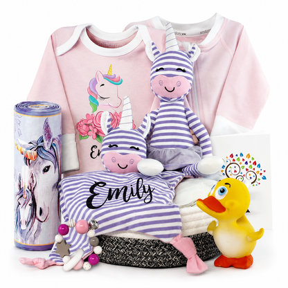 Zeronto Baby Girl Gift Basket - Magical Forest