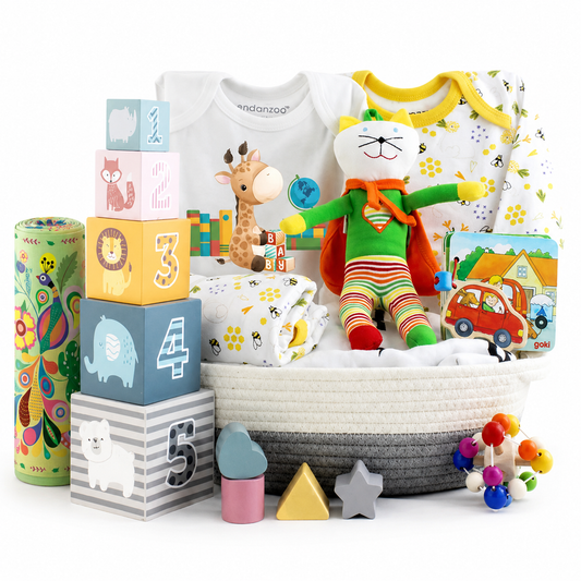 Zeronto Baby Gift Basket - Super Genius & Friends