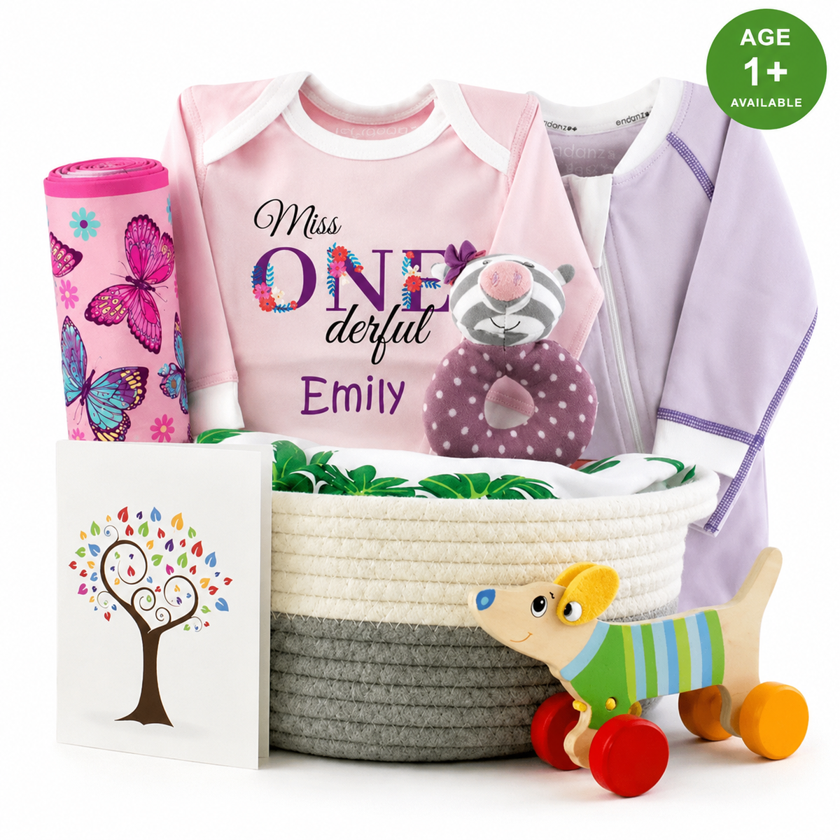 Zeronto Baby Girl First Birthday Gift Box - Miss One-derful