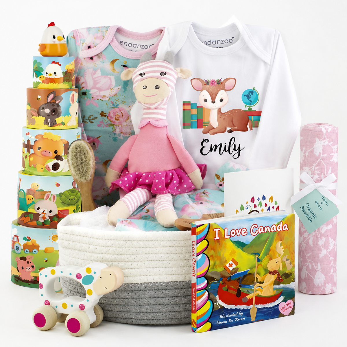Zeronto Baby Girl Gift Basket - Little Scholar Girl