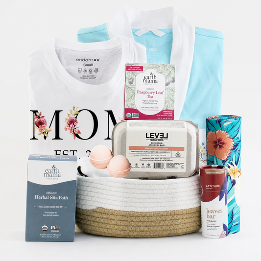 Zeronto New Mom Gift Basket - Lovely Spa Treat For Mom (Blue)