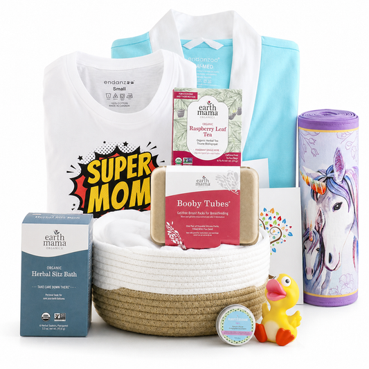 Zeronto Postpartum Gift Basket for New Mom - Recovery Magic (Blue)