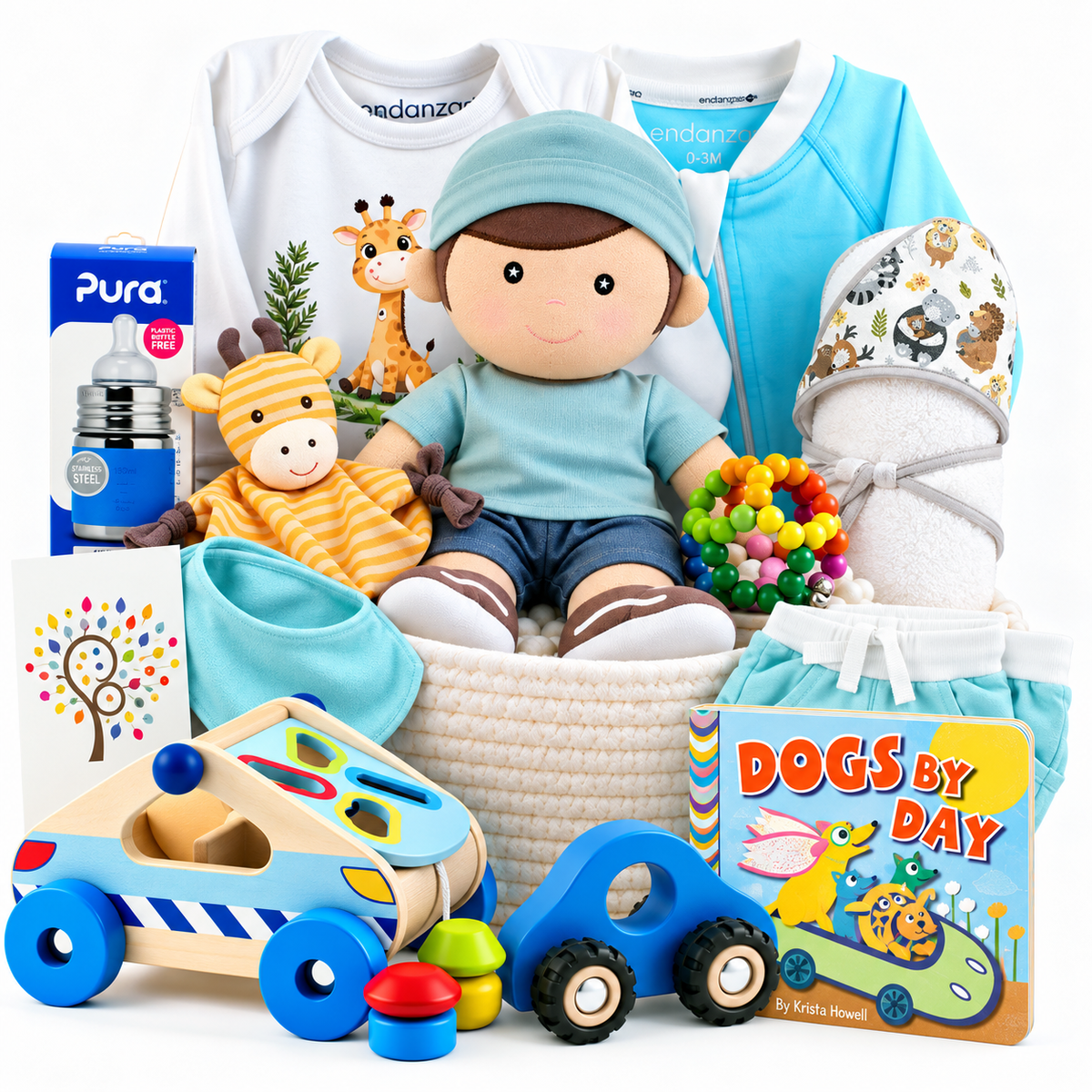 Zeronto Luxury Baby Boy Gift Basket - Abundance of Love