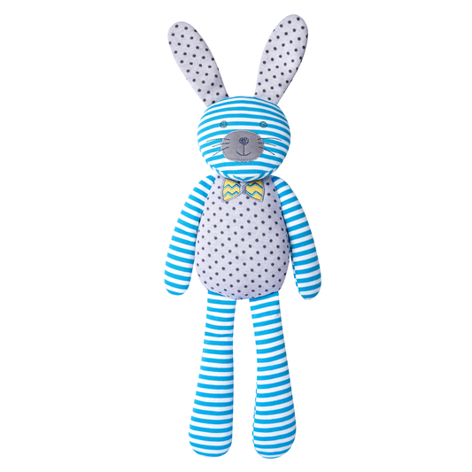 Organic Farm Buddies Organic Plush Toy - Farm Bunny Blue (18 Inches)