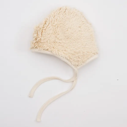 Under The Nile Organic Baby Faux Fur Sherpa Bonnet Hat
