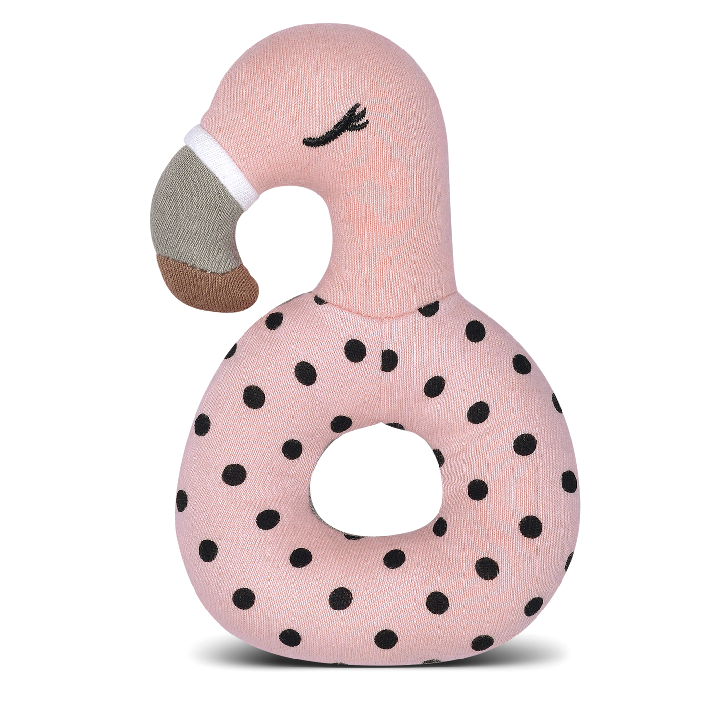 Organic Farm Buddies - Franny Flamingo Teething Rattle