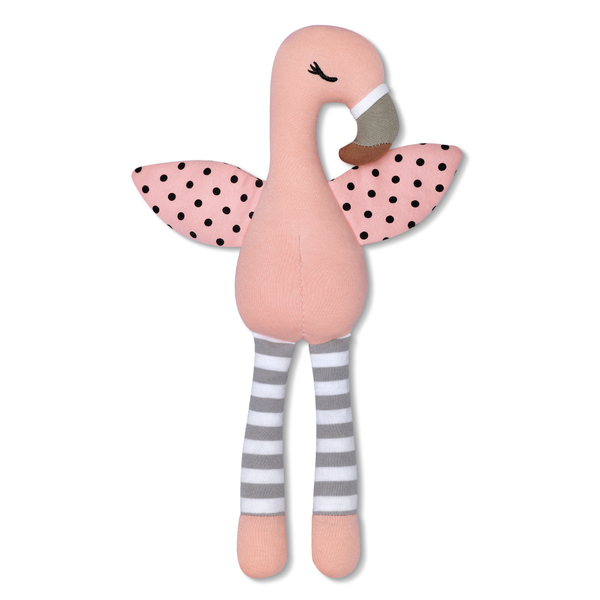 Organic Farm Buddies Organic Cotton Plush Toy - Franny Flamingo 14"