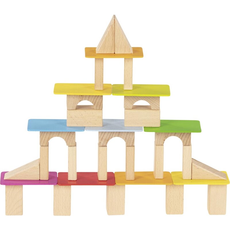 Goki Building Blocks and Glazed Wooden Cards