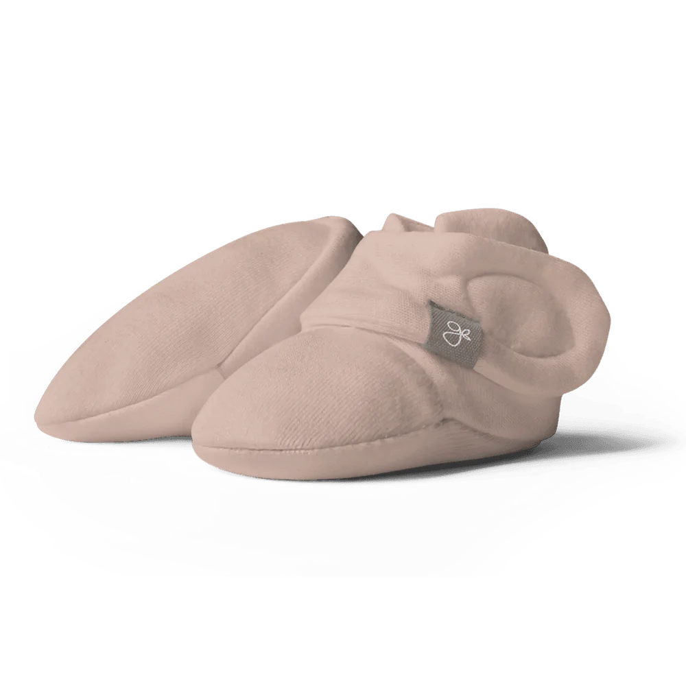 Goumikids Organic Baby Booties Rose Small Medium