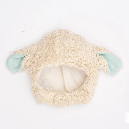 Under The Nile Organic Baby Faux Fur Sherpa Hat with Chin Strap - Lamb