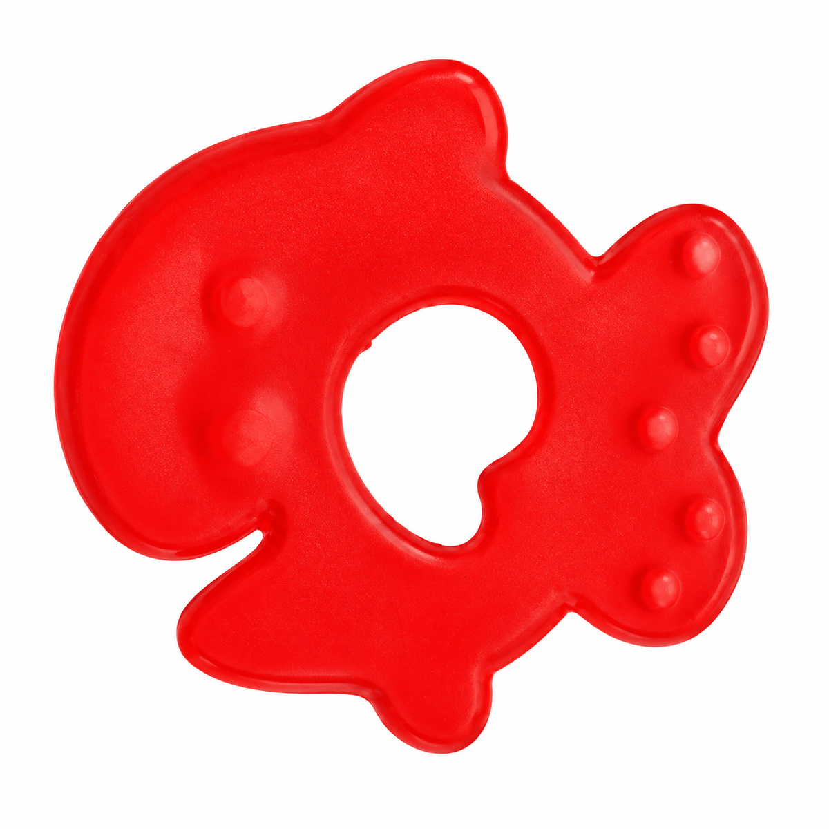 Lanco Natural Rubber Teether - Fish (Red)