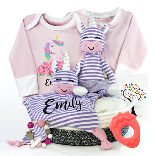 Zeronto Baby Girl Gift Basket - Magical Forest