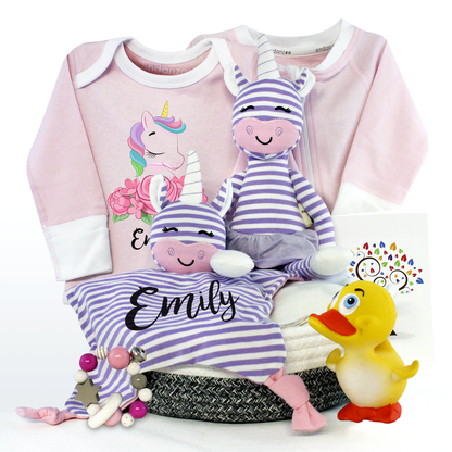 Zeronto Baby Girl Gift Basket - Magical Forest