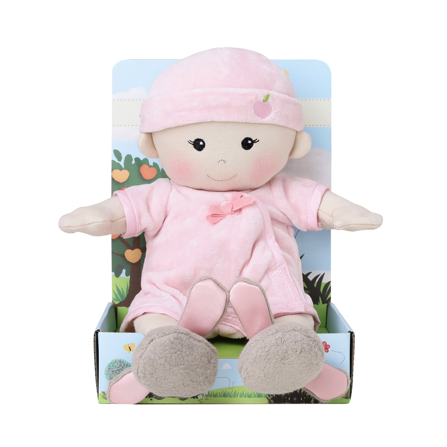 Apple Park Organic Dress Up Doll - Baby Girl