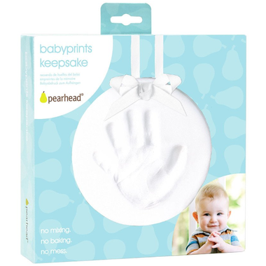 PearHead Babyprint Keepsake Ornament Circle - White