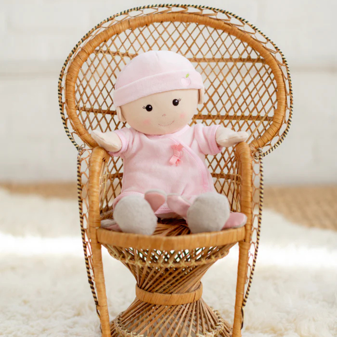 Apple Park Organic Dress Up Doll - Baby Girl