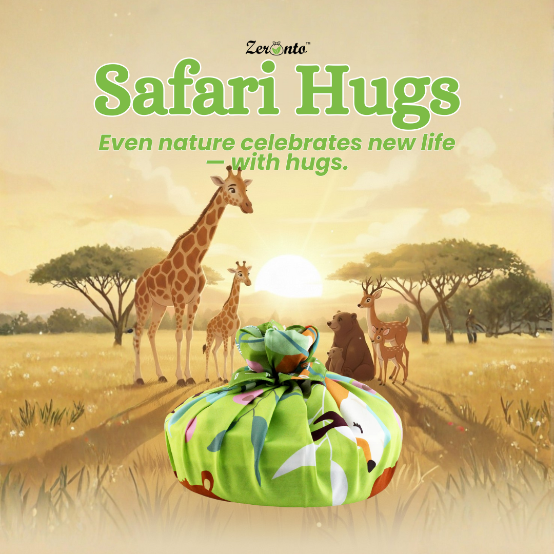Zeronto Baby Gift Basket - Safari Hugs