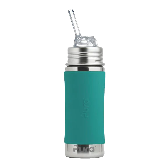 Pura 11oz Straw Stainless Steel Bottle (Straw / Mint)