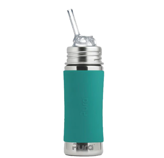 Pura 11oz Straw Stainless Steel Bottle (Straw / Mint)