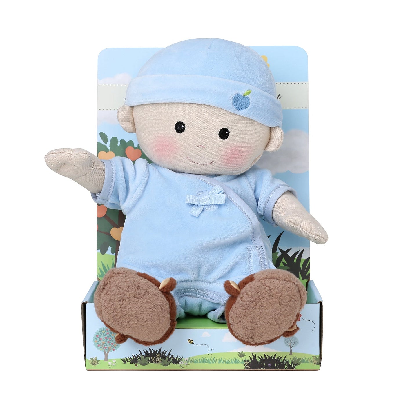 Apple Park Organic Dress Up Doll - Baby Boy