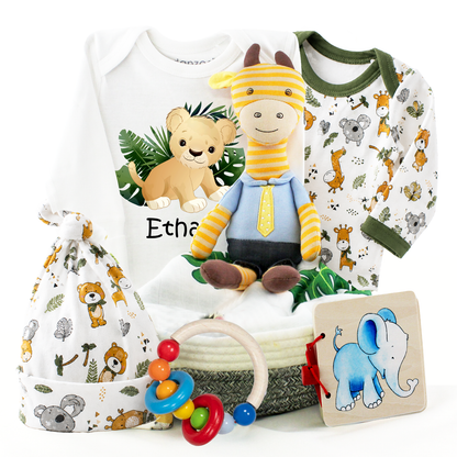Zeronto Baby Gift Basket - Safari Hugs