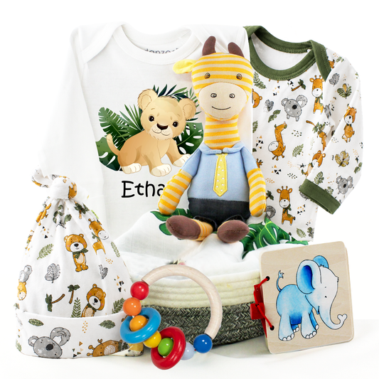 Zeronto Baby Gift Basket - Safari Hugs